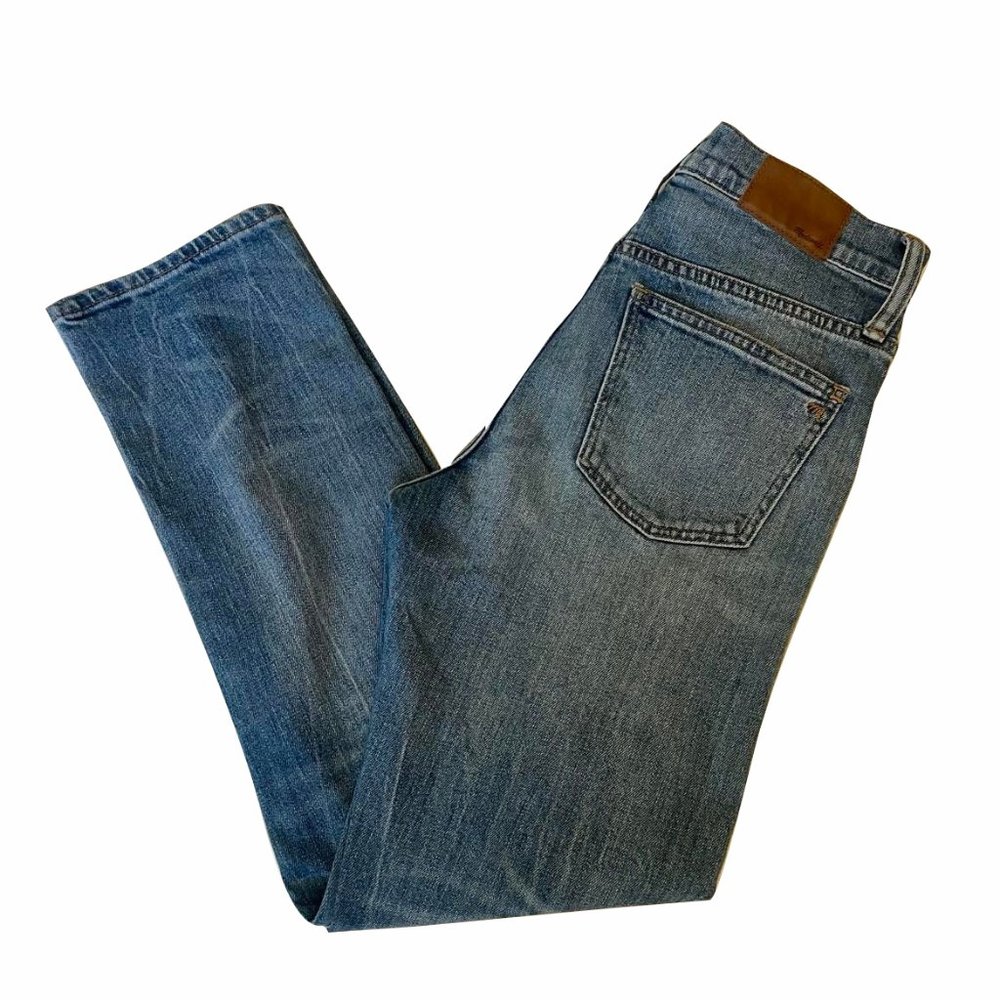 Madewell Distressed "Cruiser Straight Leg" Button Fly Size 26